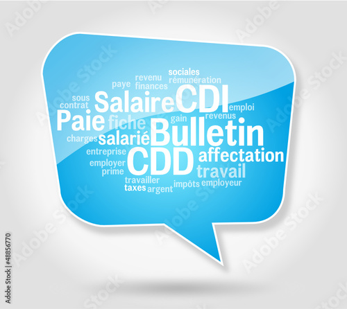 Bulle : Bulletin Salaire CDD CDI