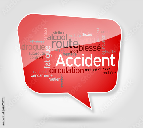 Bulle : Accident rouge