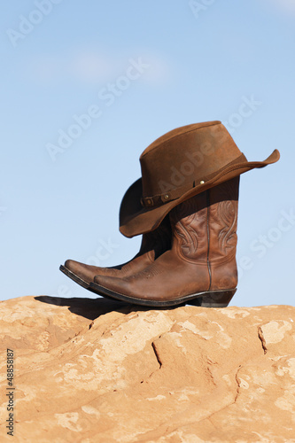 brown cowboy hat