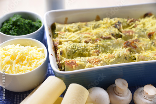 Champignon-Spinat-Cannelloni photo