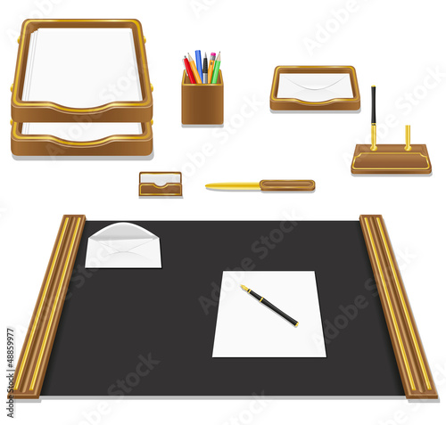 stationery office vector illustration