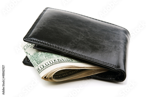 dollars bills in wallet