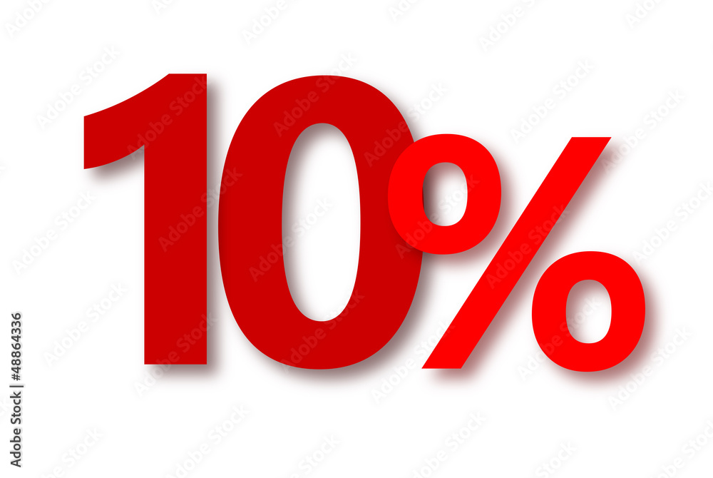 10 % Rabatt Aktion Angebot Sonderangebot ROT 10 % Rabatt Aktion Angebot Sonderangebot ROT