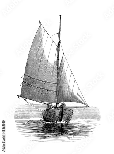 Sailling Boat - Voilier - 19th century