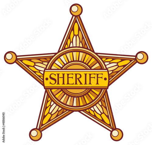Vector sheriff's star