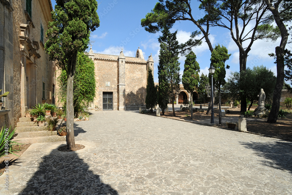 Le jardin du sanctuaire de Cura d'Algaida à Majorque