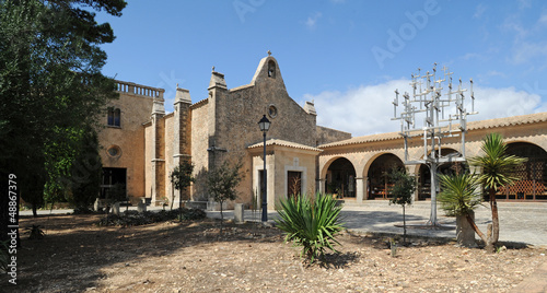 Le jardin du sanctuaire de Cura d'Algaida à Majorque photo
