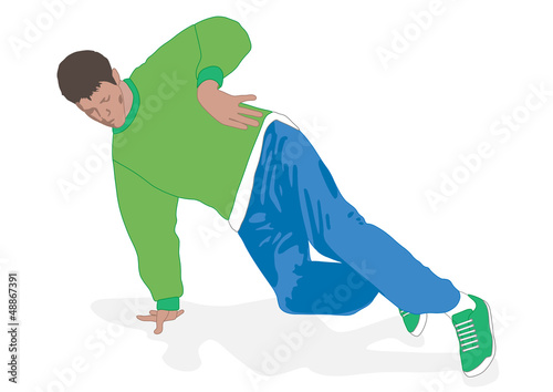 Break dance footwork