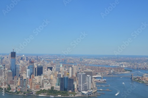 Pointe de Manhattan vue du ciel vue aérienne