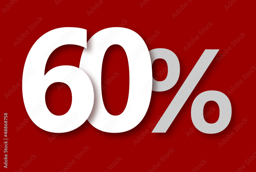 60 % Rabatt Aktion Angebot Sonderangebot Weiss ROT 60 % Rabatt Aktion Angebot Sonderangebot Weiss ROT