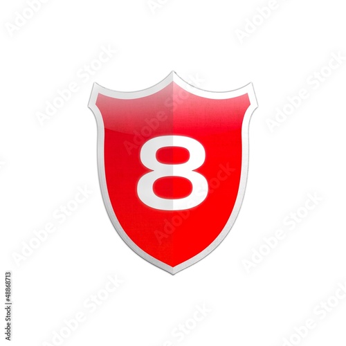 Free Download Secure shield number 8. - GFXLoad