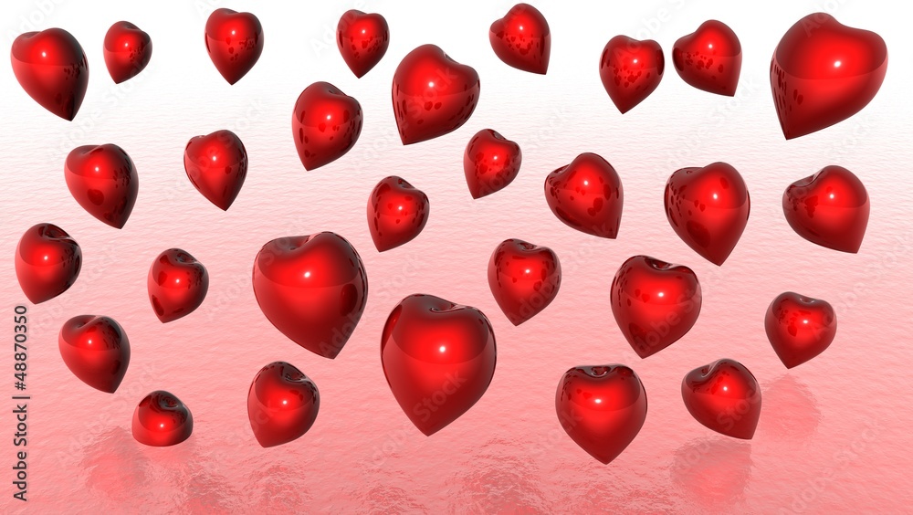 Valentines day background avec des coeurs