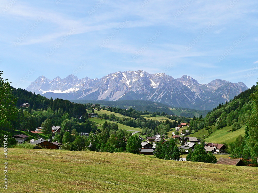 Austria,Alps-outlook of the Schladming and Dachstein