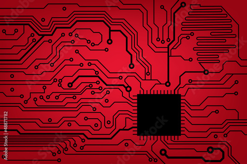 abstract technology circuit board vector background