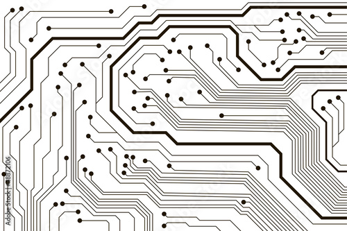 abstract technology circuit board vector background