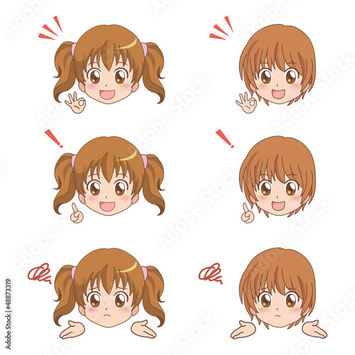 女の子/ポーズ