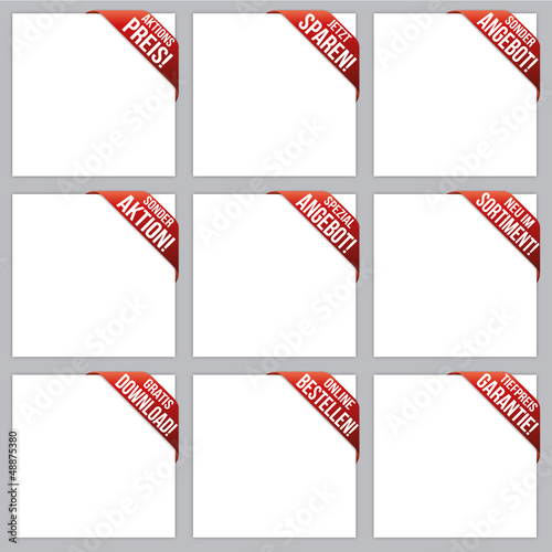 Rabatt Ecken Rot - Aktionspreis / Sonderangebot