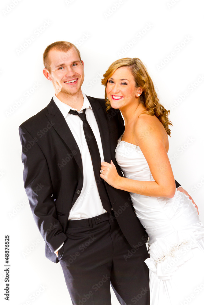Bride and Groom in Studio Bride and Groom in Studio