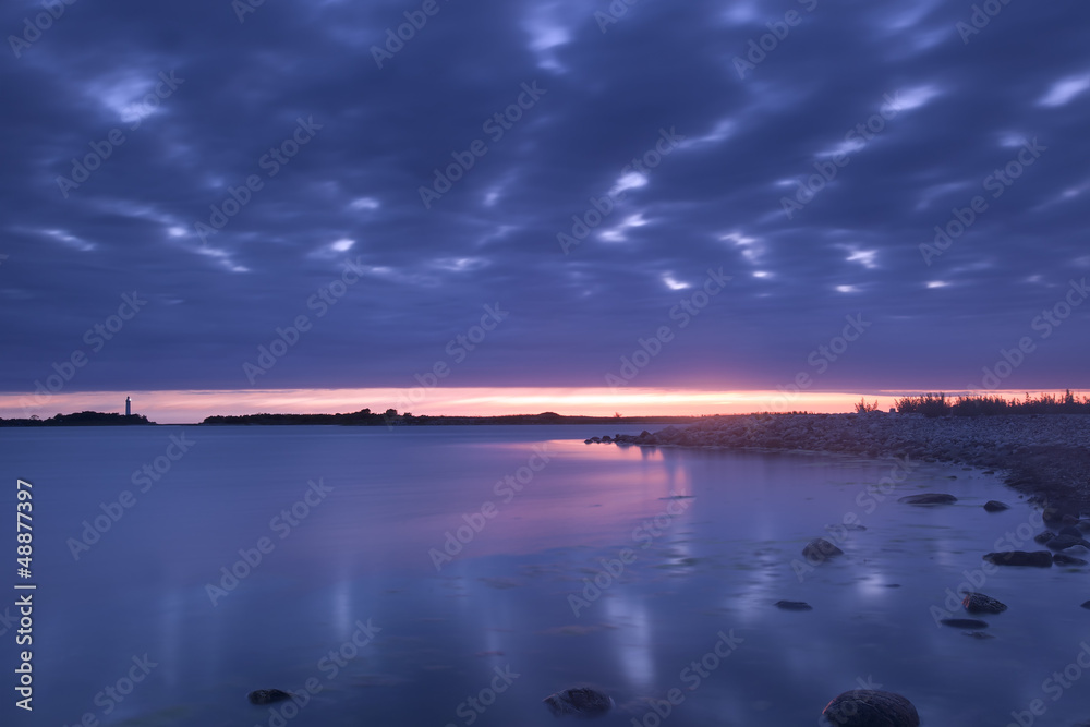Fototapeta premium The north part of Trollskogen nature reserve, ocean scene