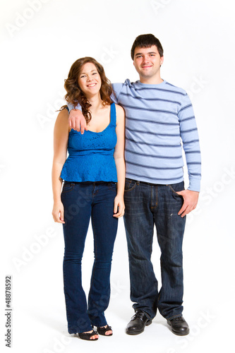 Attractive Couple Isolated