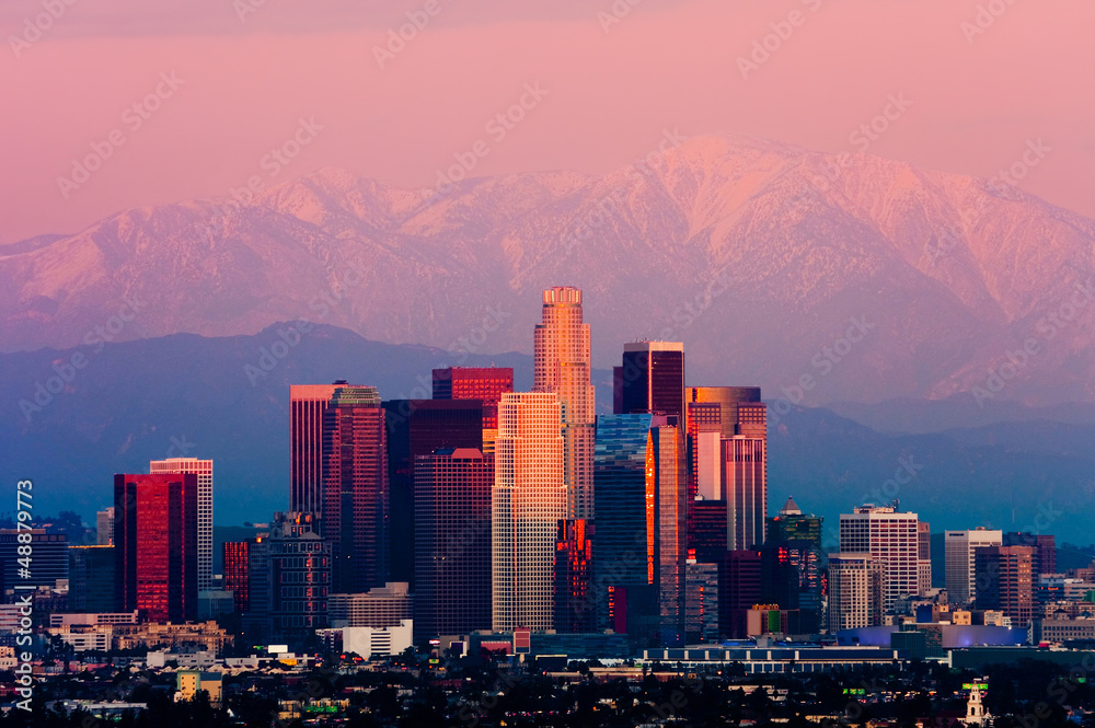 Obraz premium Los Angeles at sunset