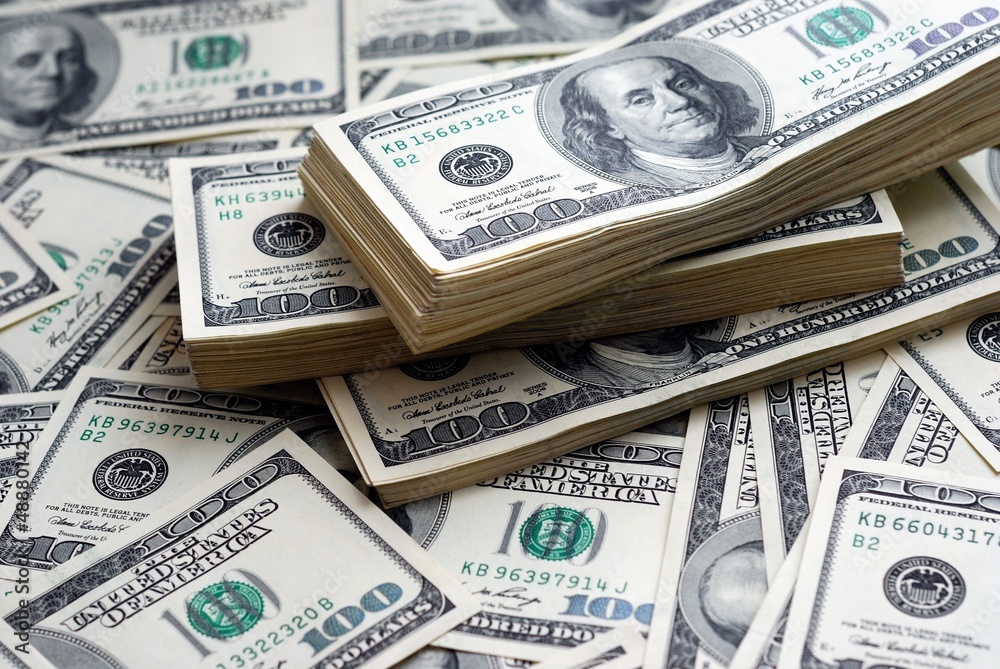 Dollar bank note money background
