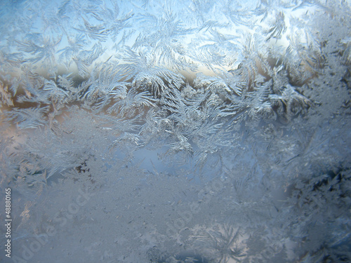 frozen winter window