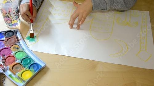 Malen mit Wasserfarben