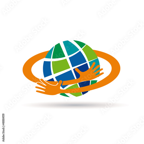Logo i love Earth # Vector