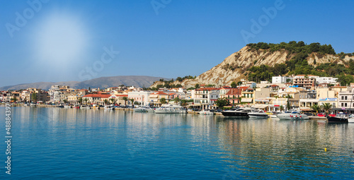 Panoramic view of the town and port of Zakynthos, Greece. Zante фототапет