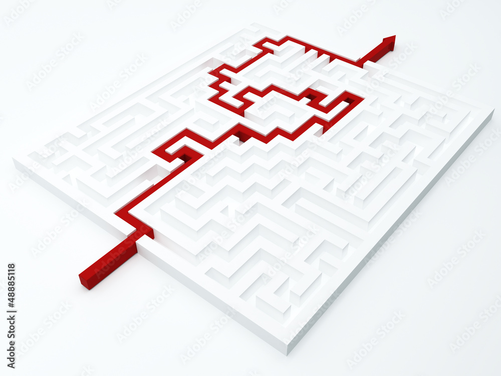 Maze concept Maze concept