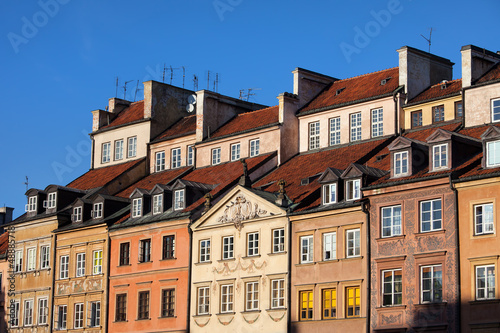 Old Town Tenement Houses in Warsaw