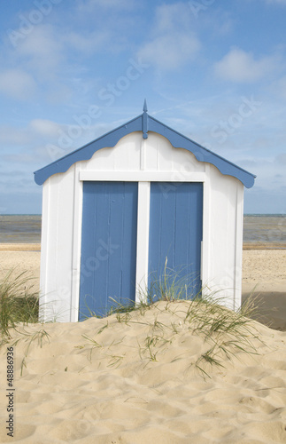 Lone Beach Hut, Southwold,Suffolk, UK. © mparratt