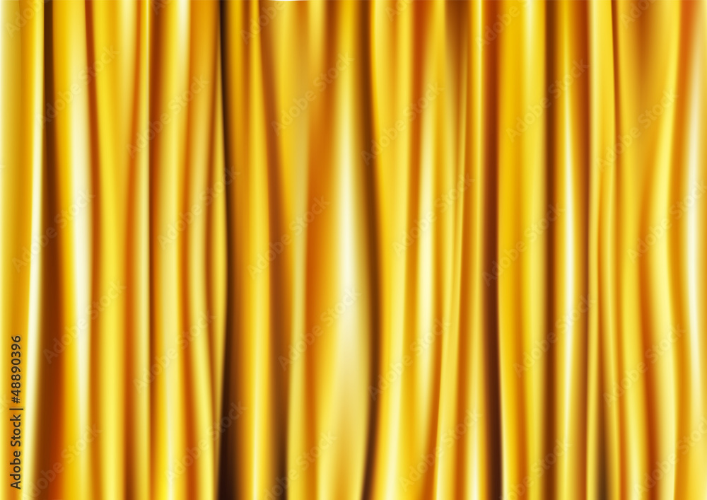 Obraz premium Abstract background with wavy golden, cloth easy editable