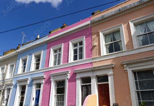 Obraz na płótnie Row of houses in Notting Hill w salonie