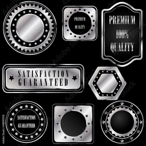 set silver icons