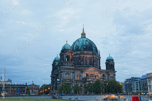 Beautiful night view of Berlin Cathedral (Berliner Dom)