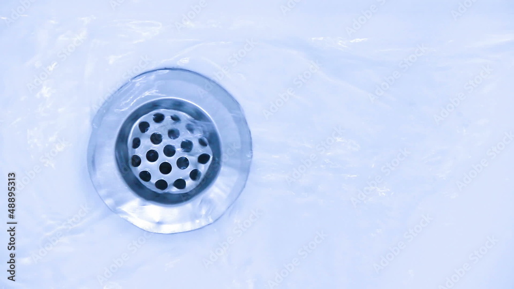 water running down the drain, turning stream off water running down the drain, turning stream off