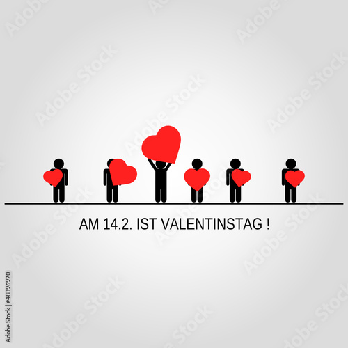 Valentinstag Erinnerungskarte