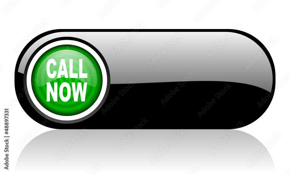 call now black and green web icon on white background call now black and green web icon on white background