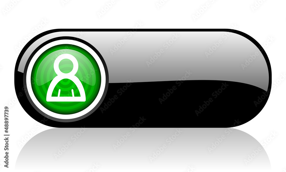 account black and green web icon on white background account black and green web icon on white background