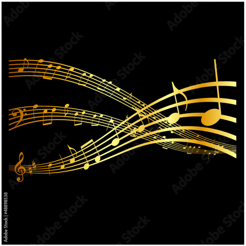 Noten in Gold