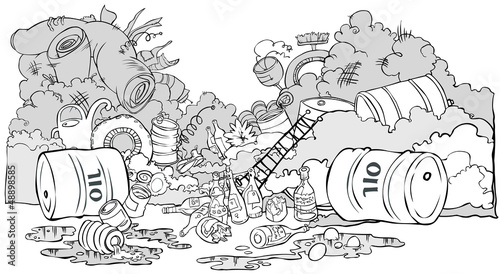 Garbage illustration.