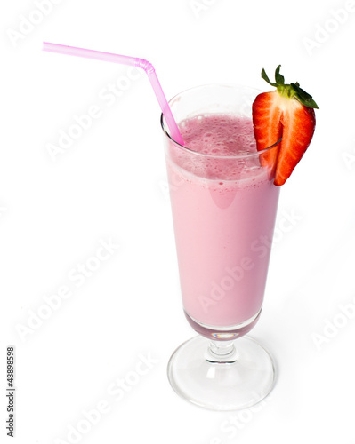 Strawberries milk shake