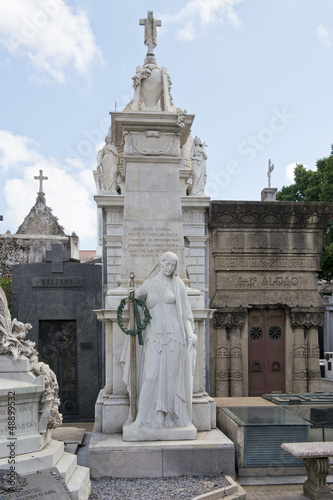 Statue in the Recoleta Cemetery