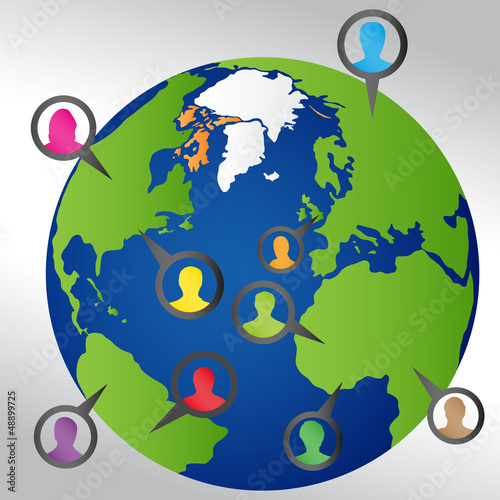 People locations in the world