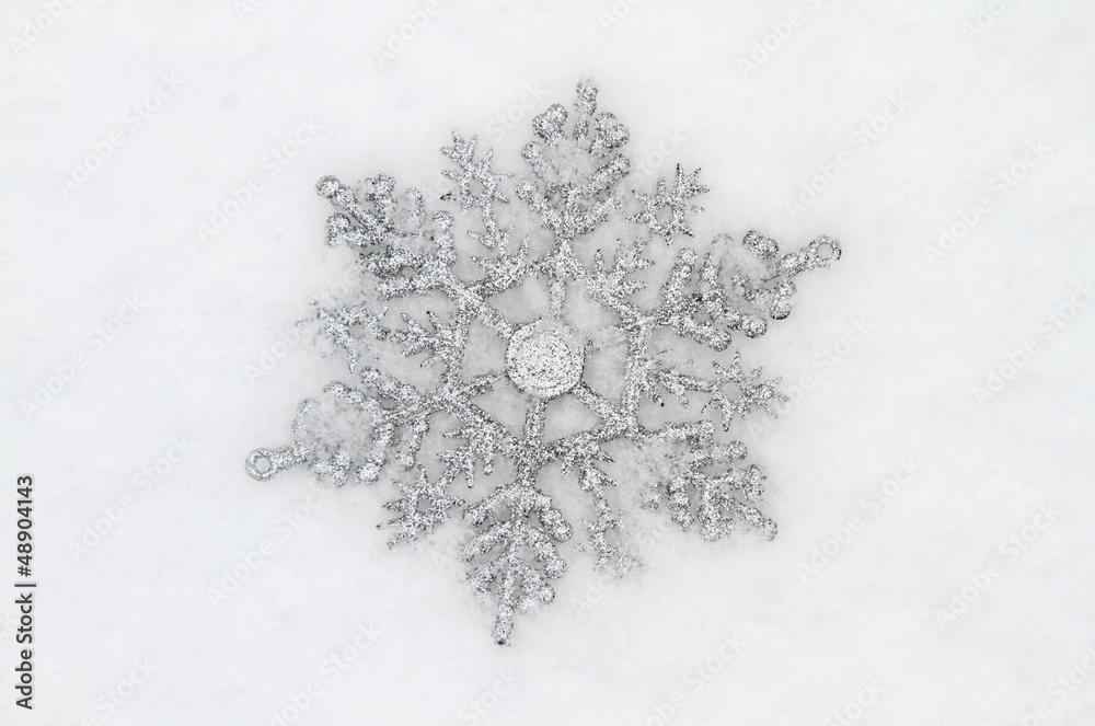 雪と雪の結晶 雪と雪の結晶