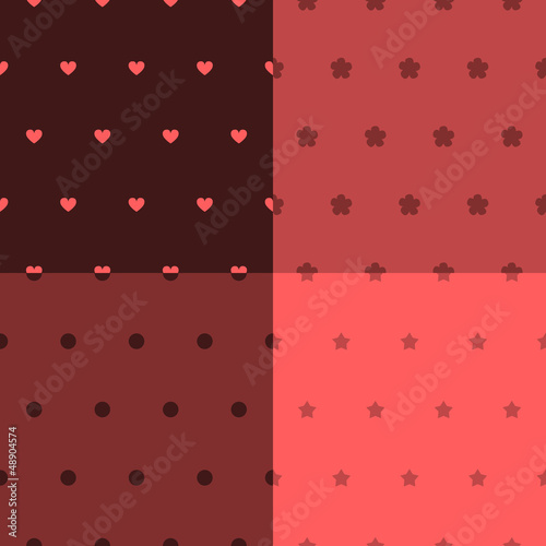 Simple seamless patterns se...