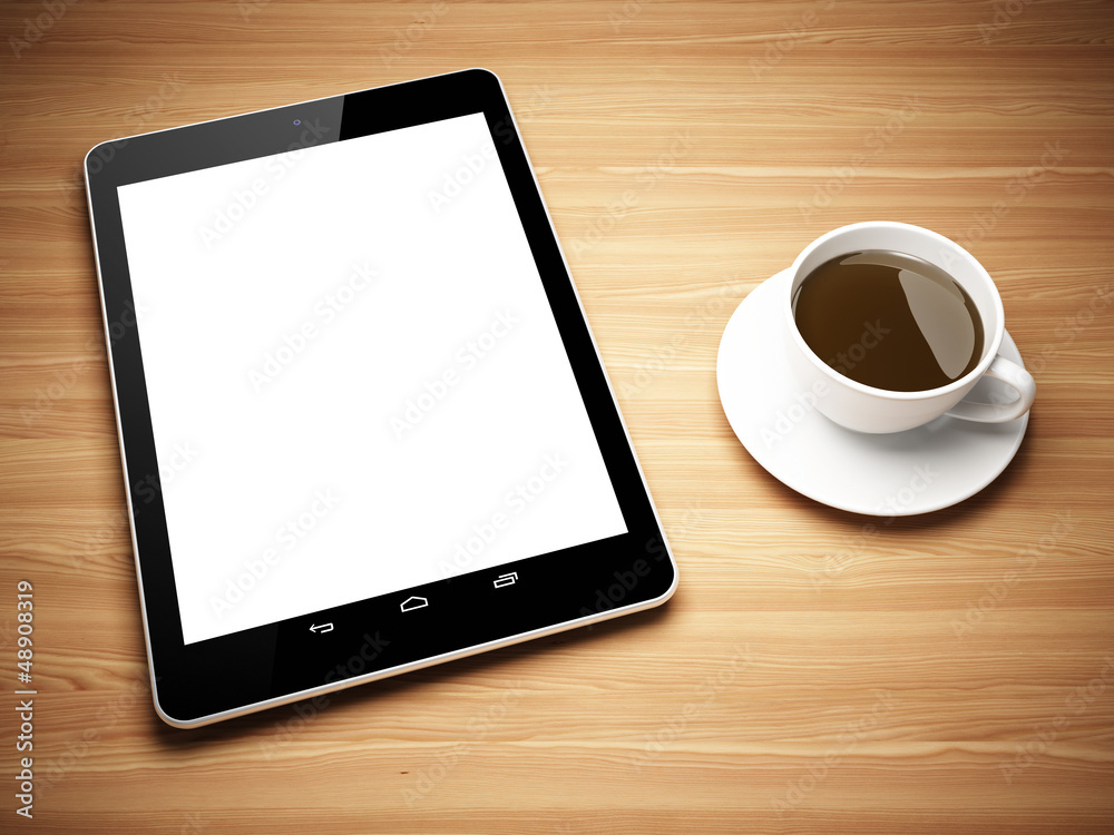Black tablet computer Black tablet computer
