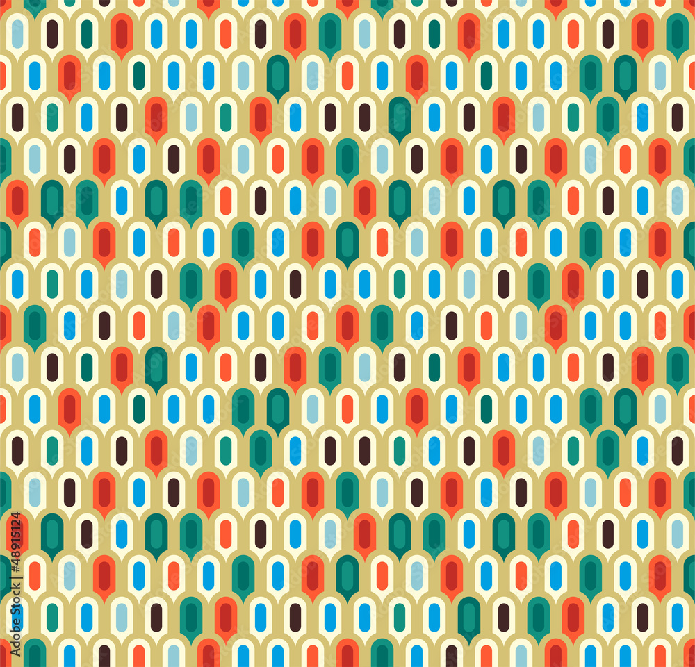 Retro abstract seamless pattern